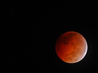 Eclipsed Moon with Uranus (click to enlarge)